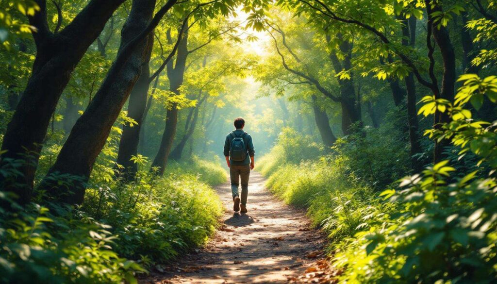 Écouter les sons de la nature en marchant améliore le bien-être plus que marcher en silence