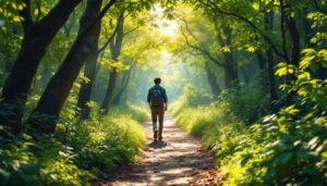 Écouter les sons de la nature en marchant améliore le bien-être plus que marcher en silence