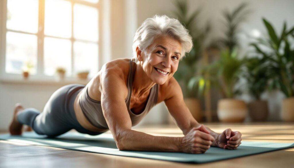 Si vous tenez la planche aussi longtemps après 60 ans, votre gainage est exceptionnel